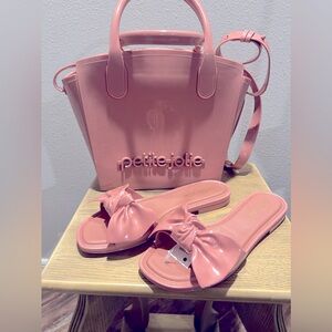 Petite Jolie Purse/Satchel and sandals for sale!